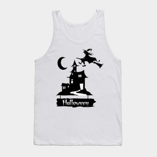 Pumpkin Halloween Witch Party Costume Gift Tank Top